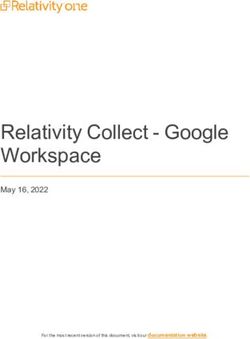 Relativity Collect - Google Workspace - May 16, 2022 - For the most recent version of this document, visit our documentation website - Relativity ...