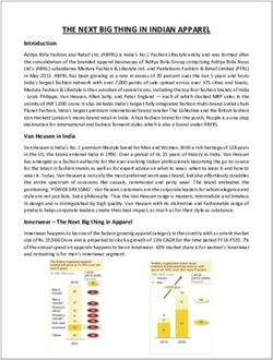 THE NEXT BIG THING IN INDIAN APPAREL - cloudfront.net