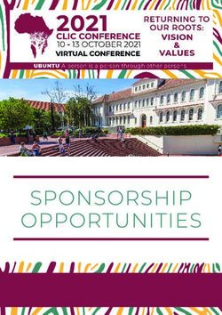 SPONSORSHIP OPPORTUNITIES - CLIC 2021