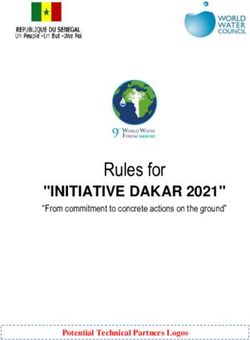 Rules for "INITIATIVE DAKAR 2021" - "From commitment to concrete actions on the ground" - World Water Forum