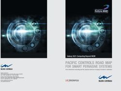 Pacific controls road map - for smart pervasive systems - Smart City