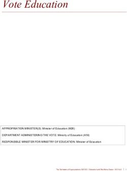 Vote Education - Budget 2021