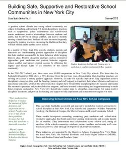 Building Safe, Supportive and Restorative School Communities in New York City