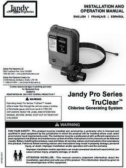 JANDY PRO SERIES TRUCLEAR - CHLORINE GENERATING SYSTEM - LEGACY POOLS