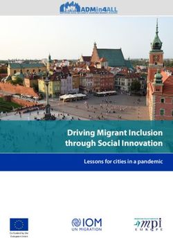 Driving Migrant Inclusion through Social Innovation - Lessons for cities in a pandemic - IOM ...