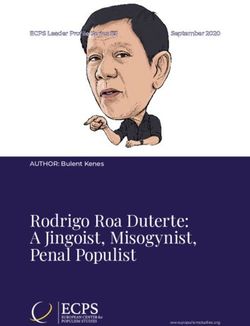 Rodrigo Roa Duterte: A Jingoist, Misogynist, Penal Populist - AUTHOR ...