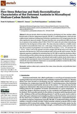 Flow Stress Behaviour and Static Recrystallization Characteristics of Hot Deformed Austenite in Microalloyed Medium-Carbon Bainitic Steels - MDPI