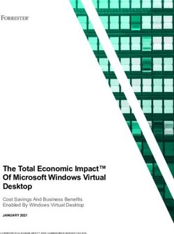 The Total Economic Impact Of Microsoft Windows Virtual Desktop - Cost Savings And Business Benefits Enabled By Windows Virtual Desktop JANUARY 2021