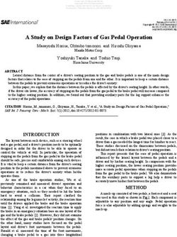 A Study on Design Factors of Gas Pedal Operation
