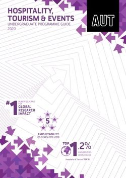 1# - HOSPITALITY, TOURISM & EVENTS - GLOBAL RESEARCH IMPACT - AUT