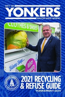 2021 RECYCLING & REFUSE GUIDE - YONKERSNY.GOV - City of Yonkers