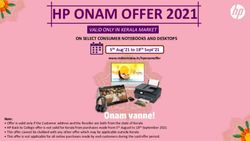 HP ONAM OFFER 2021 VALID ONLY IN KERALA MARKET - RedeemNow.in