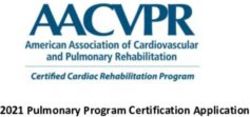 2021 Pulmonary Program Certification Application - AACVPR