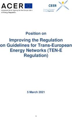 Improving the Regulation on Guidelines for Trans-European Energy Networks (TEN-E Regulation) - Position on