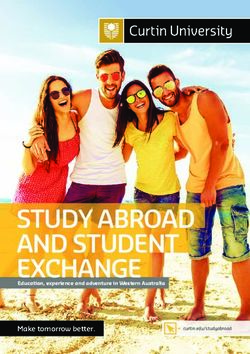 STUDY ABROAD AND STUDENT EXCHANGE - Make tomorrow better. Education, experience and adventure in Western Australia - MoveON