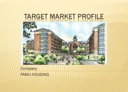 TARGET MARKET PROFILE - FAMU HOUSING Company