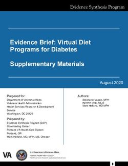Evidence Brief: Virtual Diet Programs for Diabetes Supplementary Materials - VA HSRD