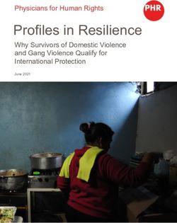 Profiles in Resilience - Physicians for Human Rights Why Survivors of Domestic Violence and Gang Violence Qualify for International Protection