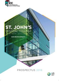 ST. JOHN'S CENTRAL COLLEGE FURTHER EDUCATION - PROSPECTUS 2018
