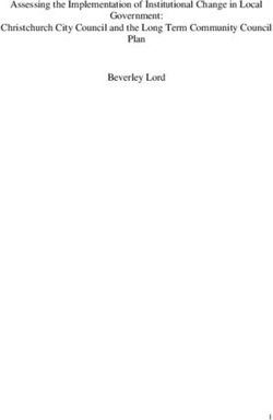 Assessing the Implementation of Institutional Change in Local Government: Christchurch City Council and the Long Term Community Council Plan ...