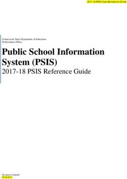 Public School Information System (PSIS) - 2017-18 PSIS Reference Guide Connecticut State Department of Education Performance Office - CT.gov