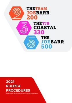 RULES & PROCEDURES 2021 - Sanctioned by the World Ultra-Cycling Association - Race Joe Barr