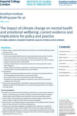 The impact of climate change on mental health and emotional wellbeing: current evidence and implications for policy and practice