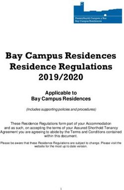 Bay Campus Residences Residence Regulations 2019/2020