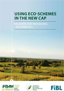 USING ECO-SCHEMES IN THE NEW CAP - A GUIDE FOR MANAGING AUTHORITIES - IFOAM Organics Europe