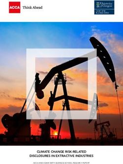 CLIMATE CHANGE RISK-RELATED DISCLOSURES IN EXTRACTIVE INDUSTRIES - University of ...