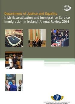 Department of Justice and Equality Irish Naturalisation and Immigration Service Immigration in Ireland: Annual Review 2016 - The Department ...
