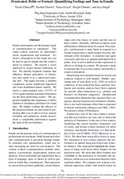 Frustrated, Polite or Formal: Quantifying Feelings and Tone in Emails