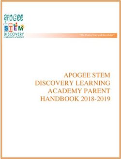 APOGEE STEM DISCOVERY LEARNING ACADEMY PARENT HANDBOOK 2018-2019 - "The Peak of Care and Knowledge"