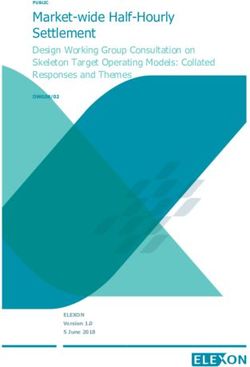 Market-wide Half-Hourly Settlement - Design Working Group Consultation on Skeleton Target Operating Models: Collated Responses and Themes