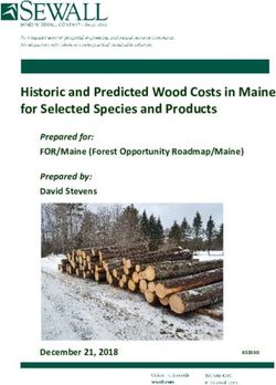 Historic and Predicted Wood Costs in Maine for Selected Species and Products - Prepared for