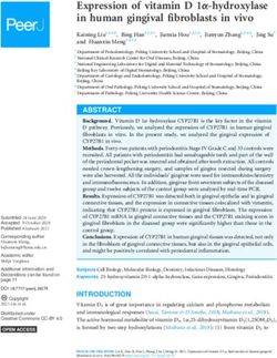 Expression of vitamin D 1α-hydroxylase in human gingival fibroblasts in vivo - PeerJ