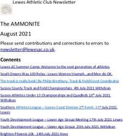 The AMMONITE August 2021 - Lewes Athletic Club