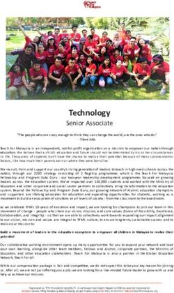 Technology Senior Associate - Teach For Malaysia