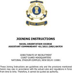 JOINING INSTRUCTIONS - Indian Coast Guard