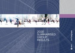 SUMMARISED GROUP RESULTS 2020