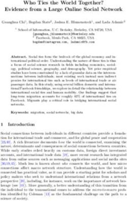 Who Ties the World Together? Evidence from a Large Online Social Network