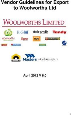 Vendor Guidelines for Export to Woolworths Ltd - April 2012 V 6.0