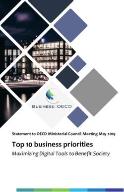 Top 10 business priorities - Maximizing Digital Tools to Benefit Society Statement to OECD Ministerial Council Meeting May 2019 - BIAC