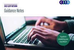 Guidance Notes 2021 LEVY RETURN - A guide to completing your Levy Return