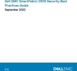 Dell EMC SmartFabric OS10 Security Best Practices Guide - September 2020