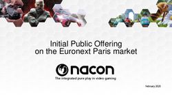 Initial Public Offering on the Euronext Paris market - Fe The integrated pure play in video gaming - Nacon Corporate