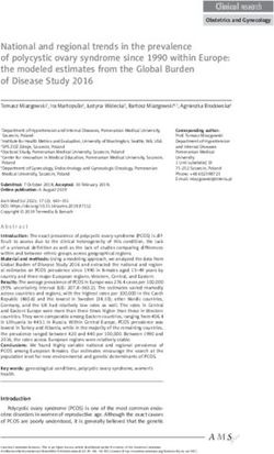National and regional trends in the prevalence of polycystic ovary syndrome since 1990 within Europe: the modeled estimates from the Global Burden ...