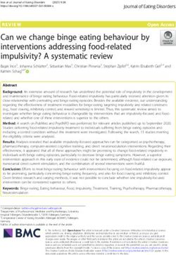 Can we change binge eating behaviour by interventions addressing food-related impulsivity? A systematic review