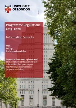Programme Regulations 2019-2020 - Information Security MSc PGDip Individual modules - University of London