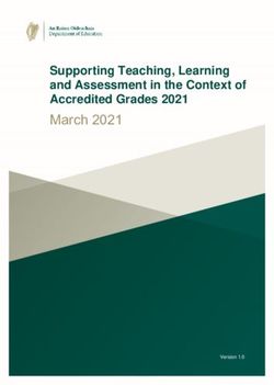 March 2021 Supporting Teaching, Learning and Assessment in the Context of Accredited Grades 2021